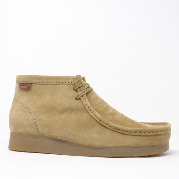 NEW Clarks Mens Wallaston Boot Dark Sand Suede Lace Up Chukka Shoes Size 11.5M main image 4